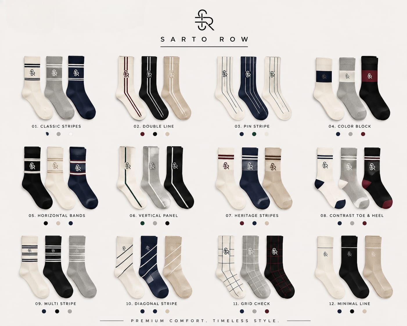 Sarto Row 12 sock pattern catalogue